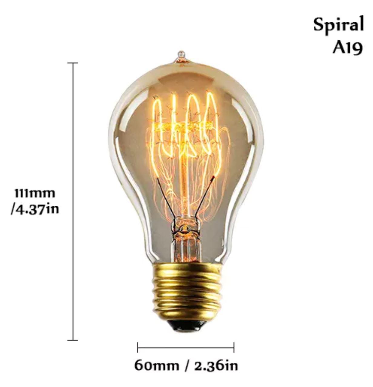 Vintage E27 Filament Light Bulbs - Tabby Lighting