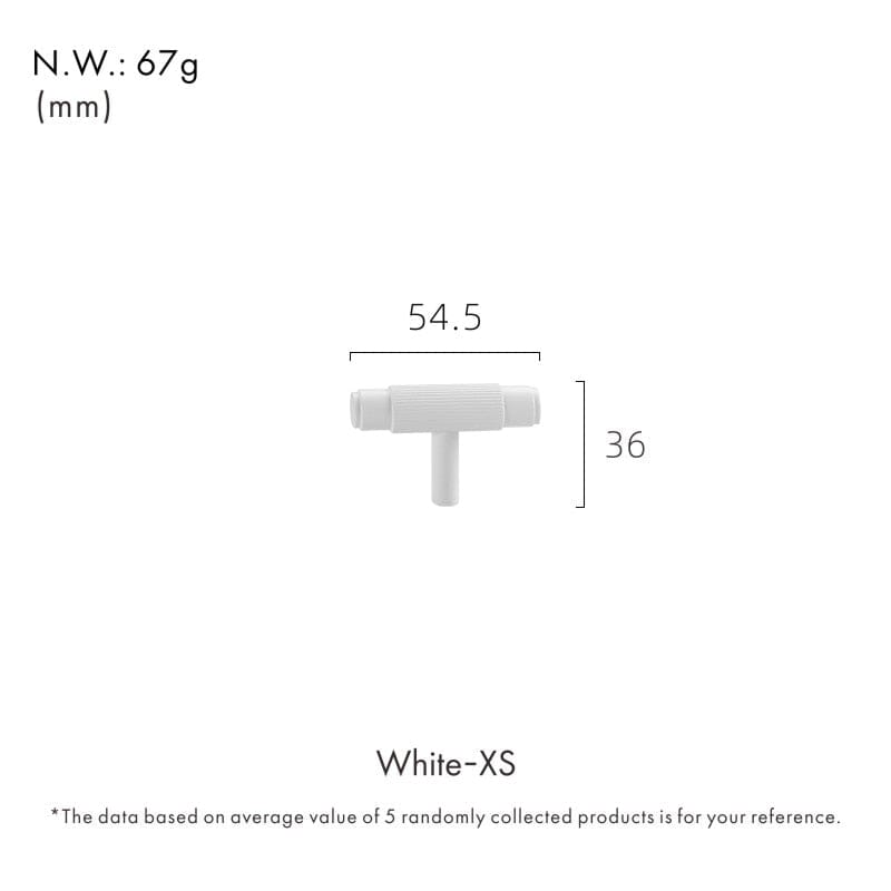 White Intake Handle - Tabby Lighting